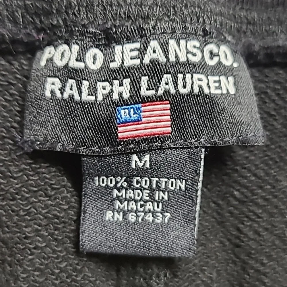 1990s Vintage Polo Jeans Co. RL-67 Ralph Lauren Fleece Sweatpants Sz M - Picture 3 of 8